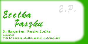 etelka paszku business card